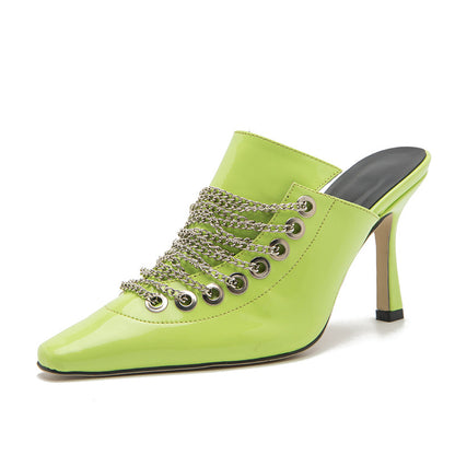 Plus Size Ladies Pointed Toe High Heels Summer New Women's Shoes Stiletto Sandals