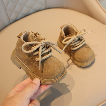 Children's fleece soft-soled Martens boots