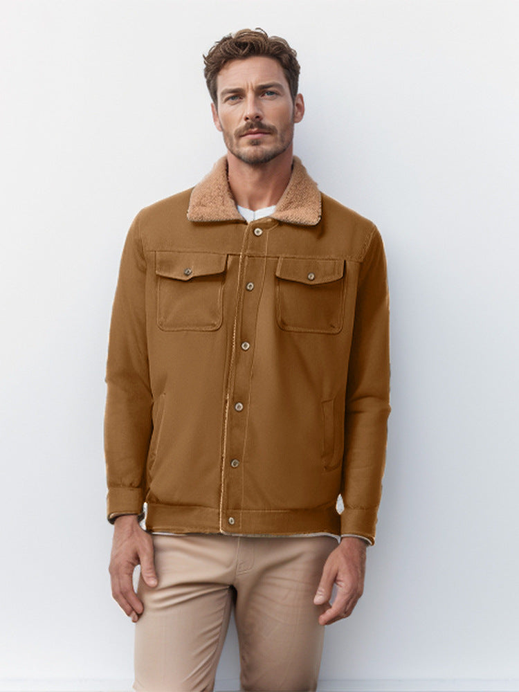 Fleece Lined Casual Jacket