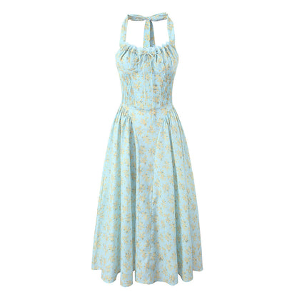 Backless mid length dress