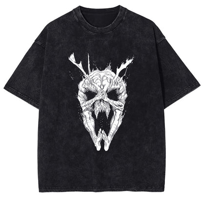 Summer Hot Selling One Punch Man AnimePrinted T-Shirt Summer Cotton Washed Vintage Short Sleeve