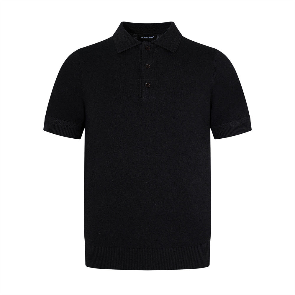 Eenvoudig poloshirt met korte mouwen