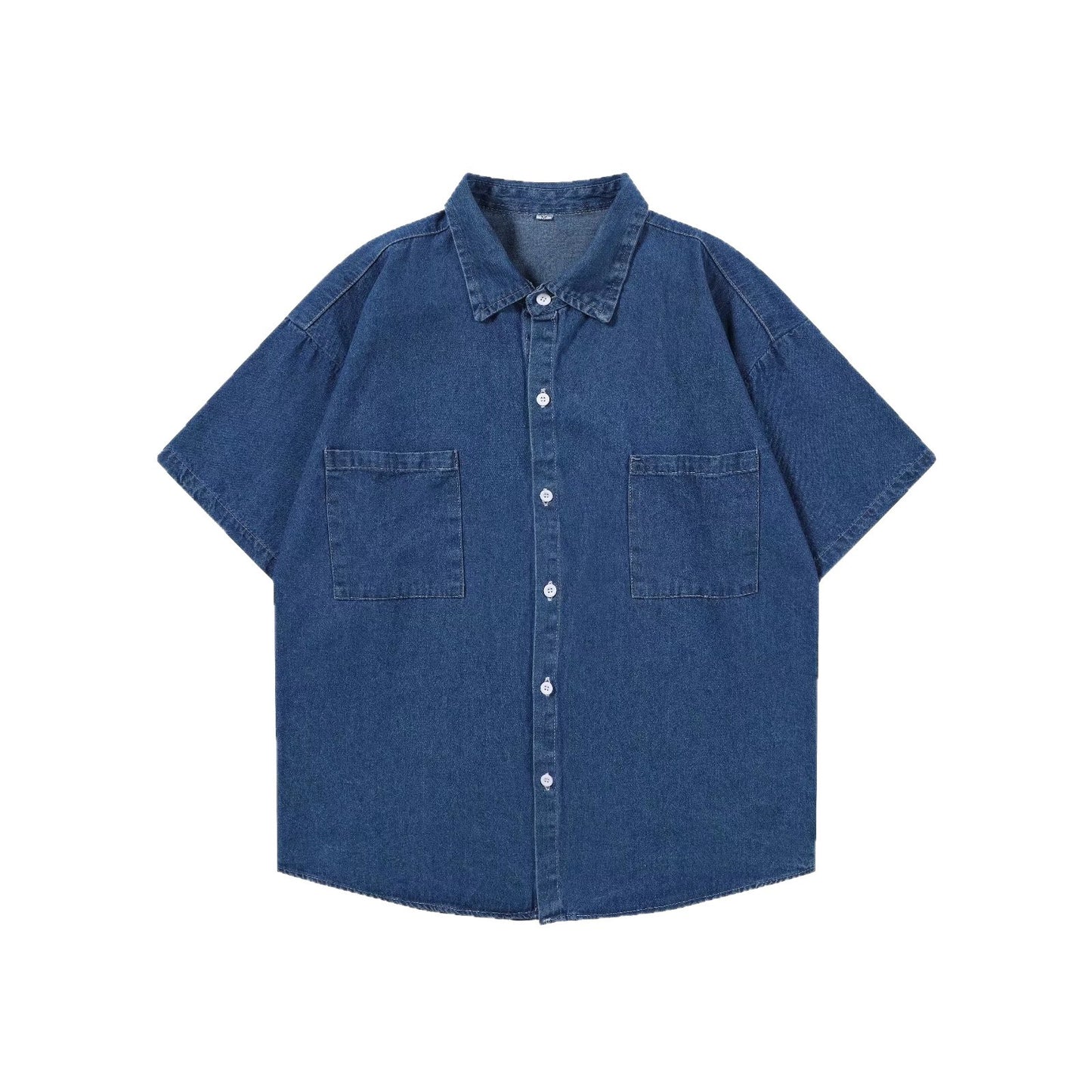 Casual Loose Fit Denim Shirt for Men