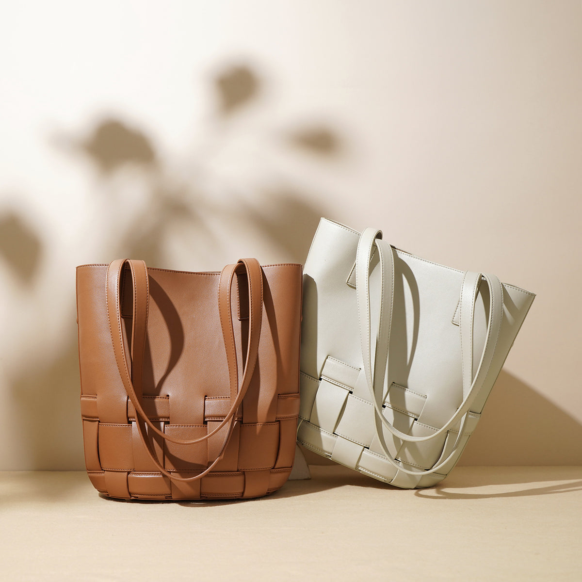 Woven Cowhide Tote Bag