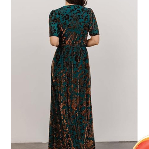 Elegant V-Neck Long Dress Slit High-Waist