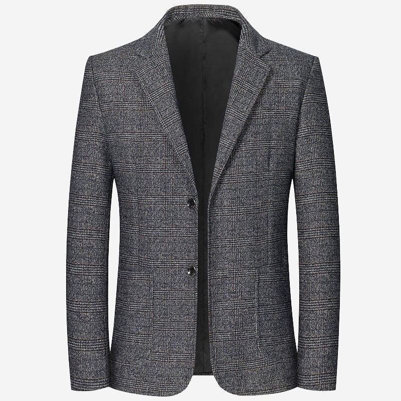 Plaid suit jacket