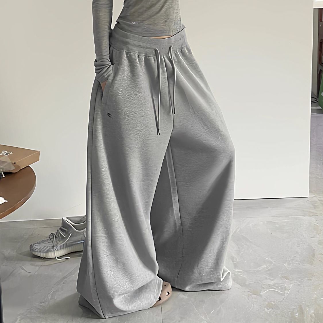 Losse joggingbroek met trekkoord