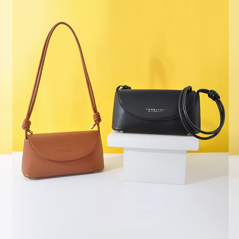 Merkdesigner Baguette schoudertas PU-leer