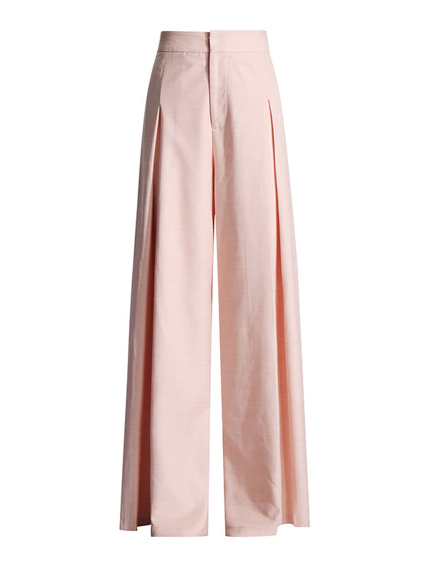 Women's Tie-Waist Blazer and Straight-Leg Pants Set