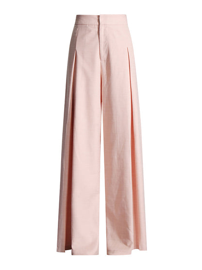 Women's Tie-Waist Blazer and Straight-Leg Pants Set