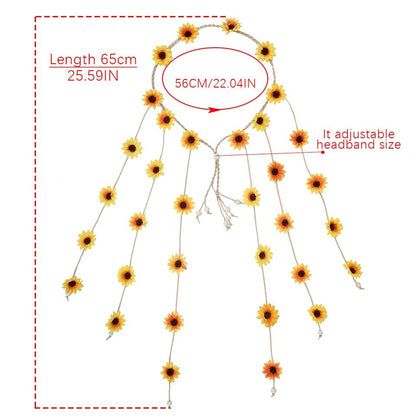 Boheemse Zonnebloem Hoofdtooi