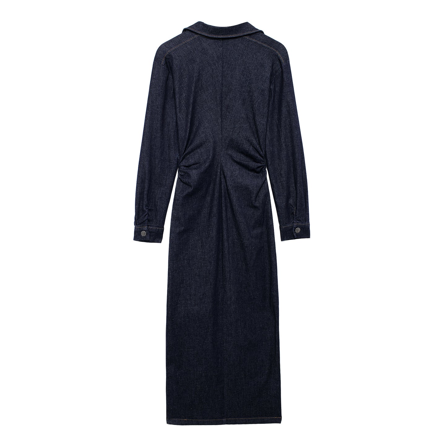 Luxe casual midi-jurk voor dames met knoopsluiting