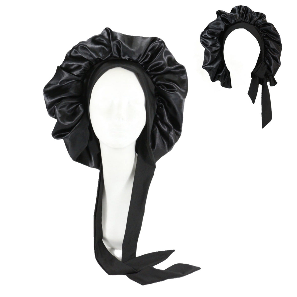 Oversized Double Layer Satin Sleep Cap