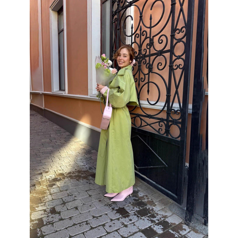 Lange jas in vintage stijl