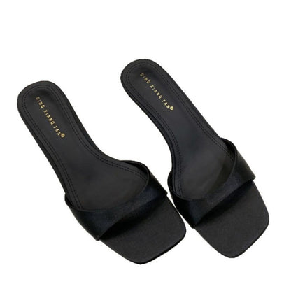 French-style women's open-toe slippers