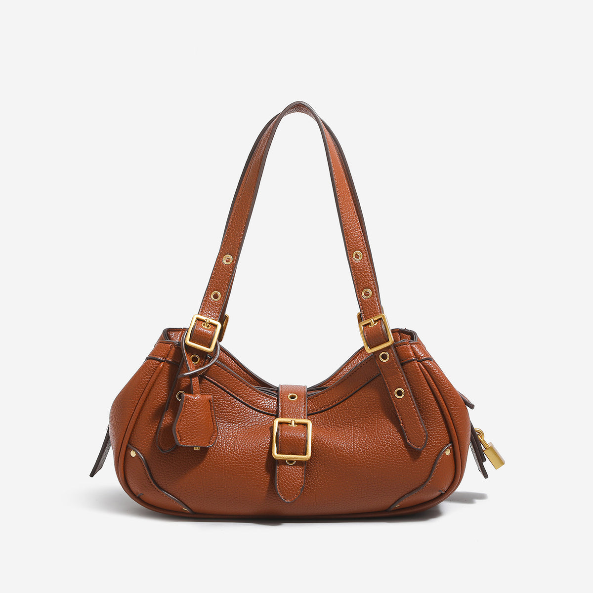 Retro Cowhide Saddle Shoulder Bag