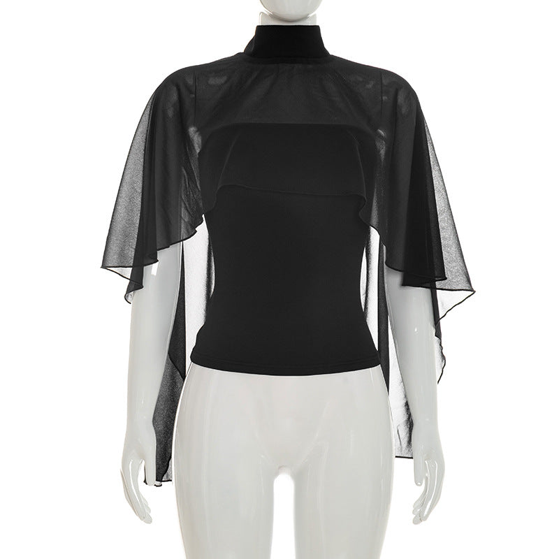 Shawl-style top