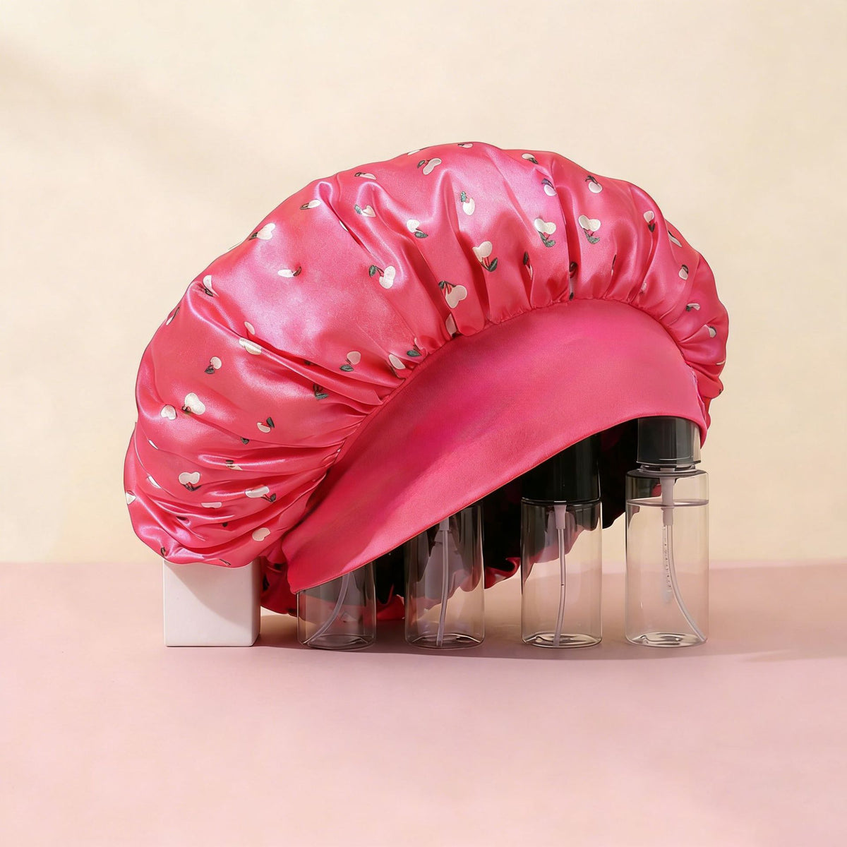 Women's Printed Polyester Wide-Brim Elastic Sleep Cap