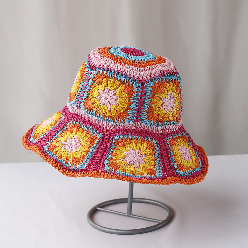 Foldable Bohemian Straw Sun Hat
