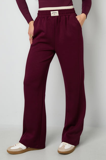 Polyestervezel (polyester) Rechte broek Effen kleur Sportief All Fit Kleding