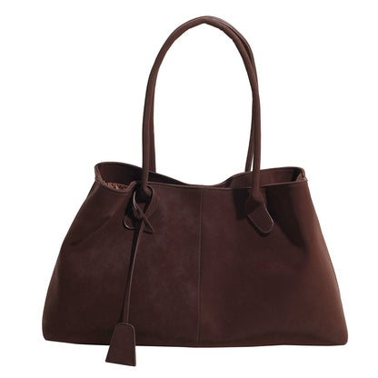 Retro Suede Tote Bag for Women