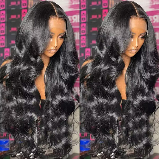 Long Curly Wavy Synthetic Full Head Cover Lace Front Wig