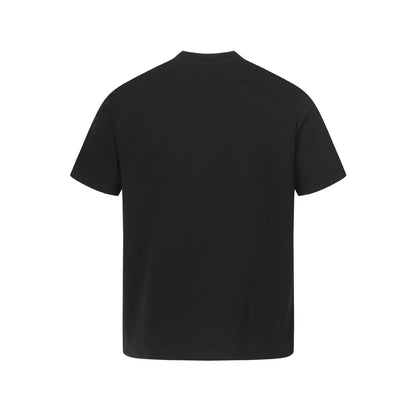 T-shirt met korte mouwen en geborduurd pruimenbloesemmotief