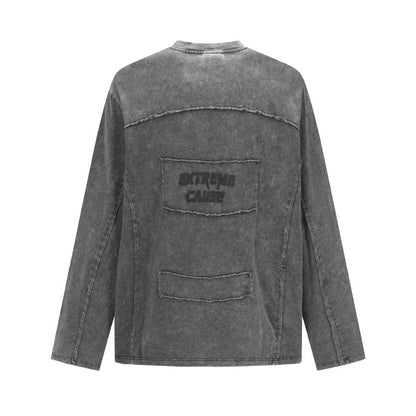 Wash and make old frayed hoodies with water