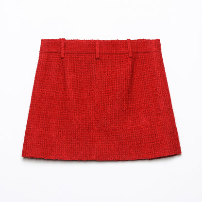 Women's Textured Double-Breasted Jacket + Textured Shorts Set