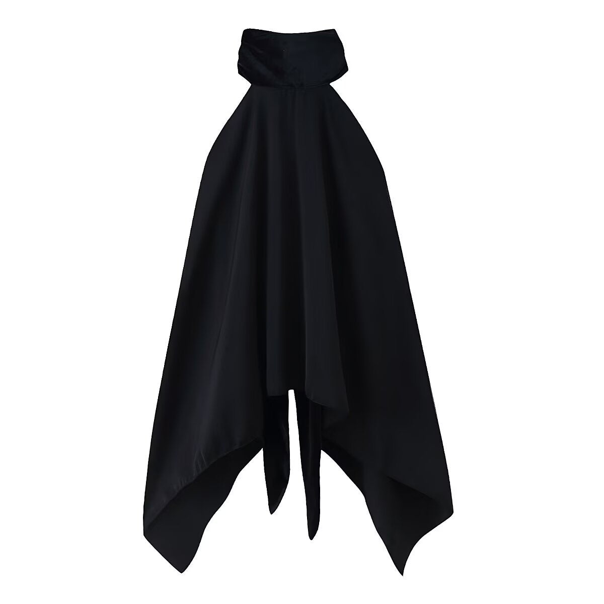 Street splicing asymmetrisch sjaalkraag hangende nektop