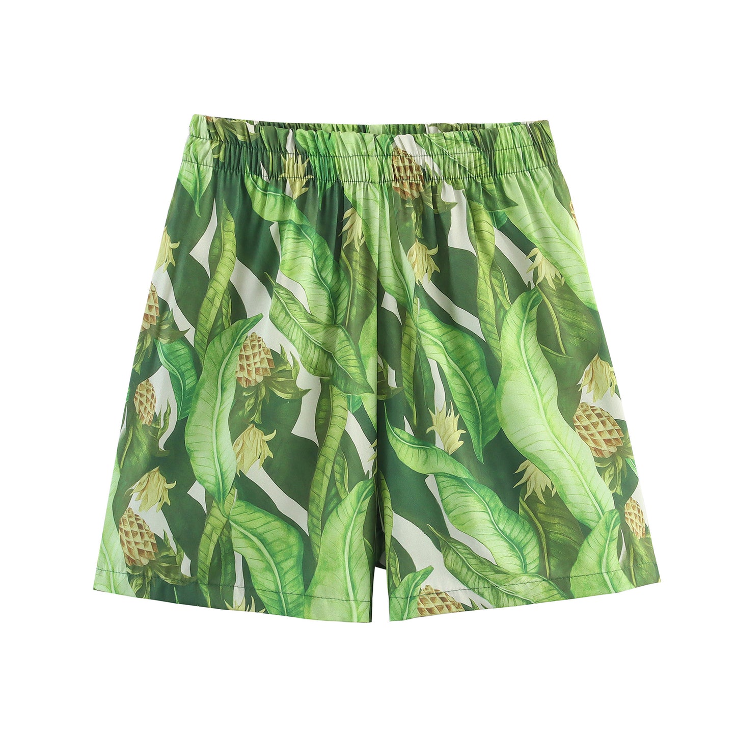 Spring New European and American Style Design Sense Short Sleeve Top and Shorts Set to Show Temperament