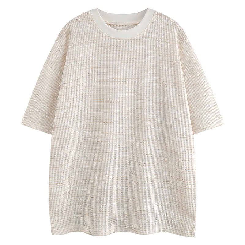 Men's  Clean Fit Trendy Draped Mid-sleeve
