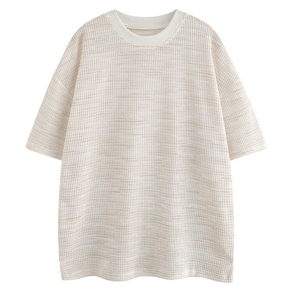 Men's  Clean Fit Trendy Draped Mid-sleeve