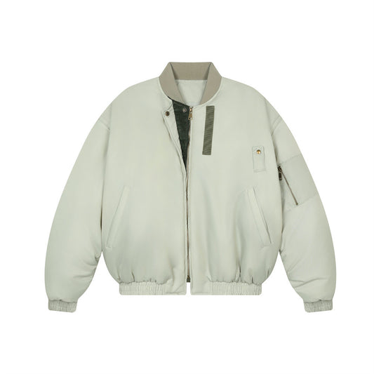 Nep tweedelig katoenen jasje met opstaande kraag