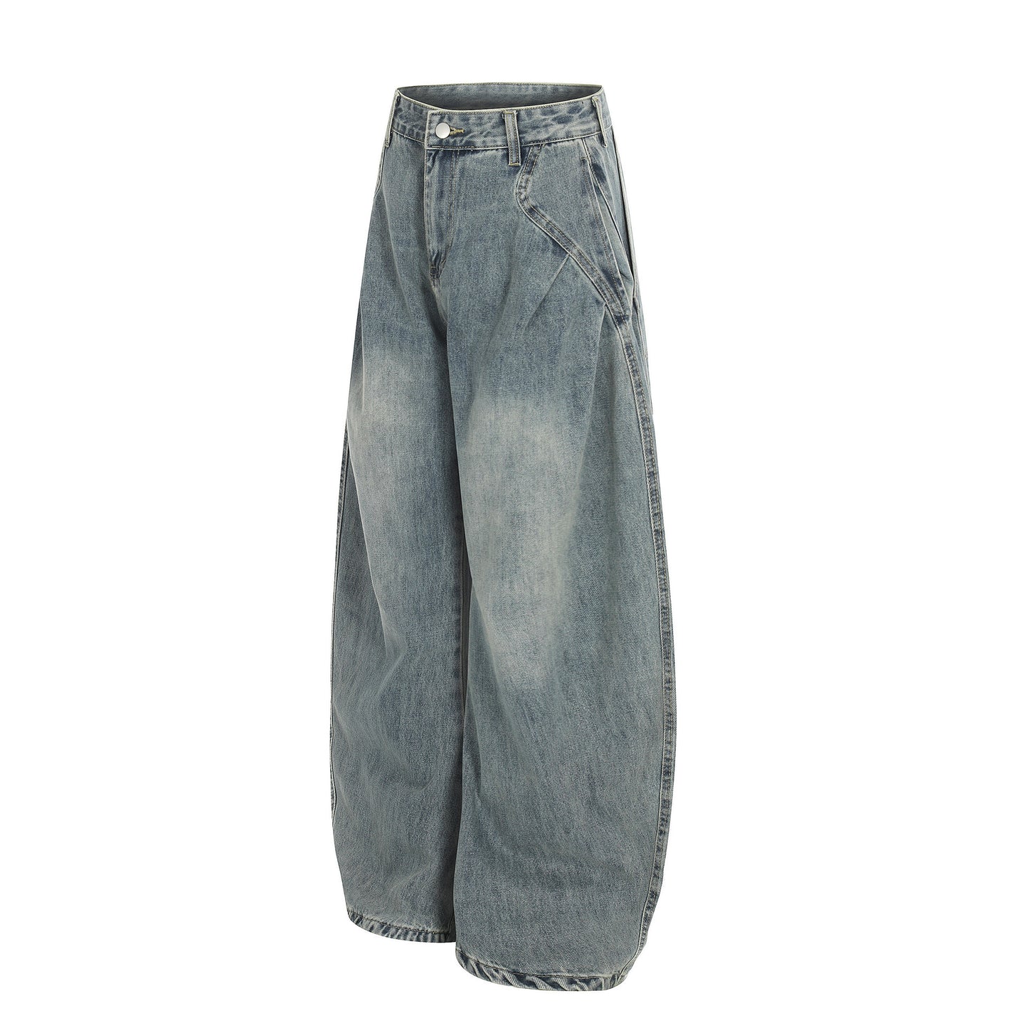 Distressed Loose Casual Pants Trendy Knife-Edge Jeans