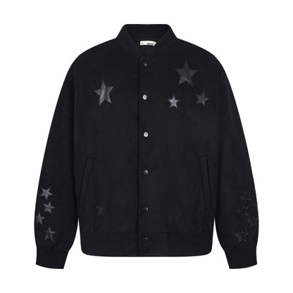 Baseballjacket met sterrenprint unisex