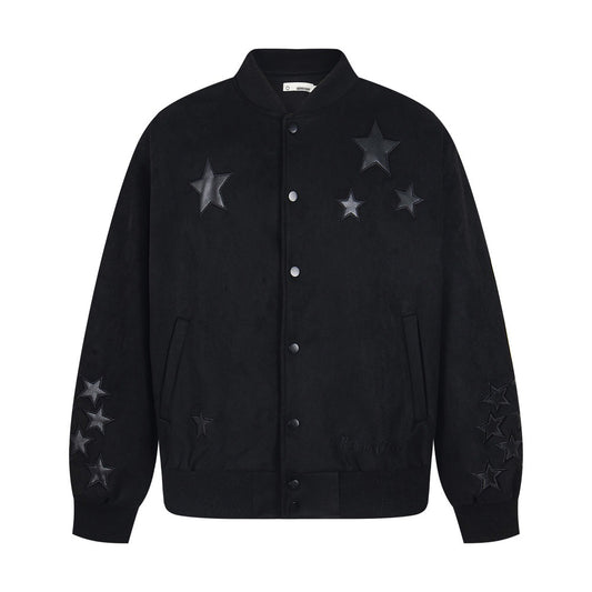 Baseballjacket met sterrenprint unisex
