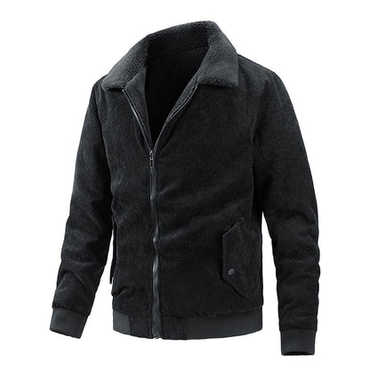 Men's casual jacket, double-sided, spring and autumn plus size men's jacket