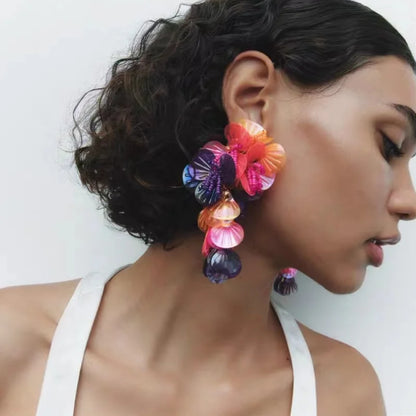 Earring Vintage Sequin Drop Dangle Earrings for Women Party Holiday Jewelry