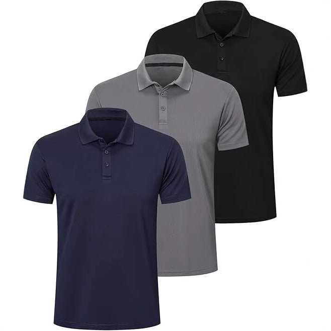 Mens Moisture Wicking Quick Dry Polo Shirt