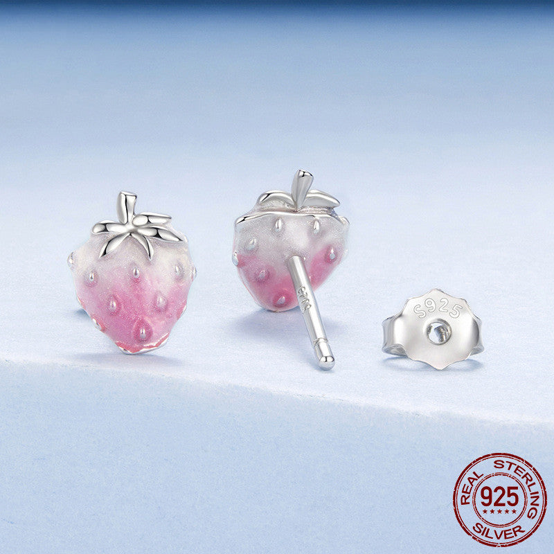 S925 Sterling Zilveren All-match En Zoete Oorbellen