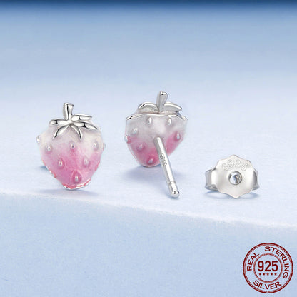 S925 Sterling Zilveren All-match En Zoete Oorbellen