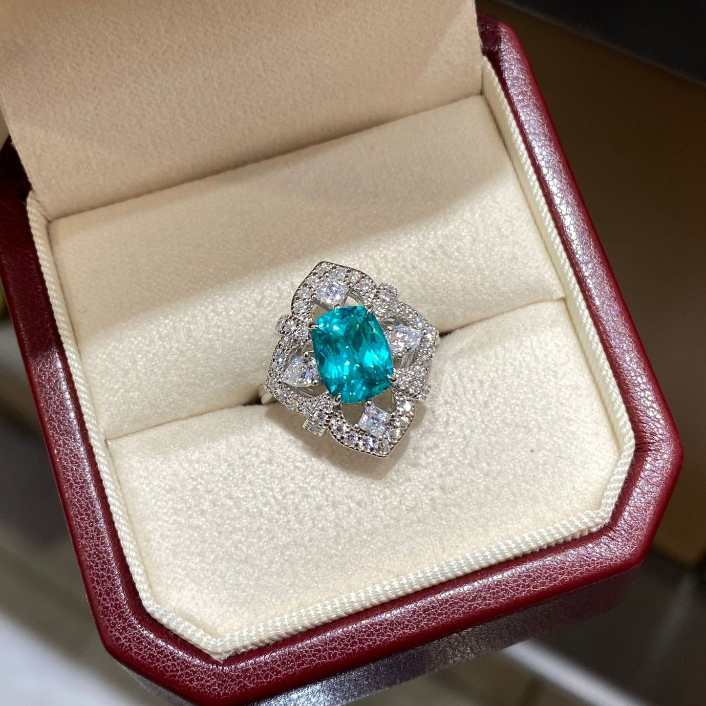 Pillow-Cut Colored Gemstone Ring