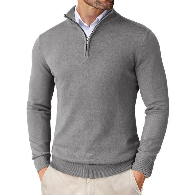 Mens Quarter Zip Fleece Sweatshirt