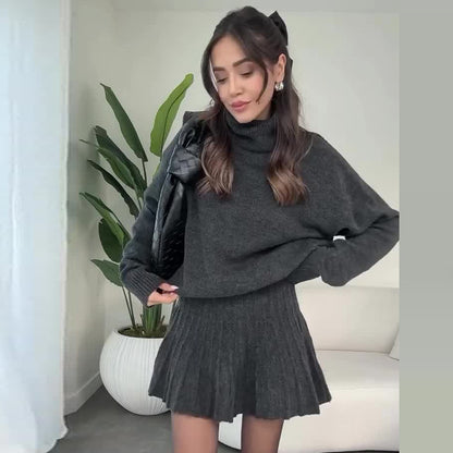 Dames All-matching Trui Korte Rok Tweedelig Pak