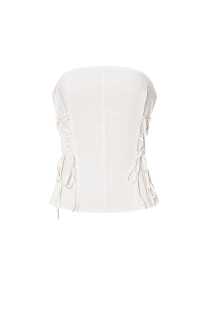 Denim kanten tubetop