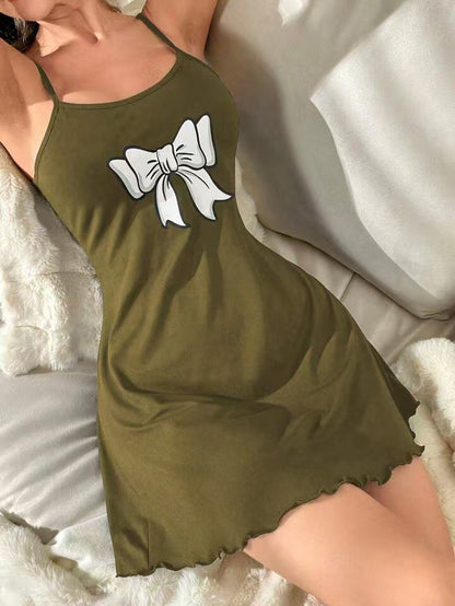 Womens Short Sleeveless Nightdress