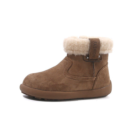 Girls Fleece-Lined Ankle Boots