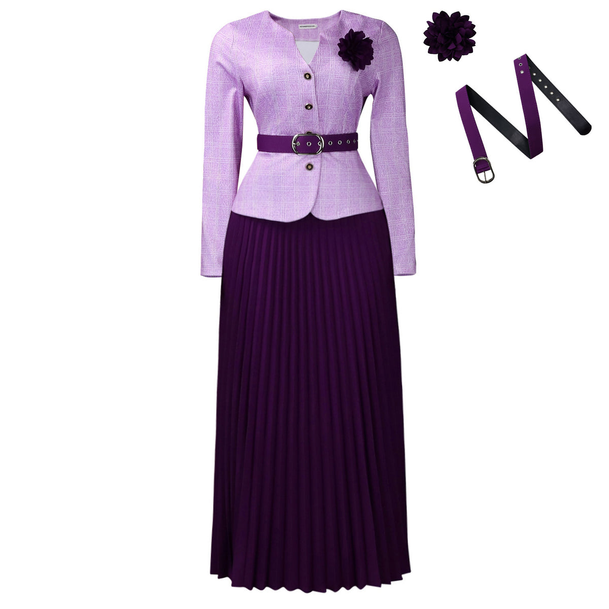 Elegant Women's Jacket and Skirt Suit Set