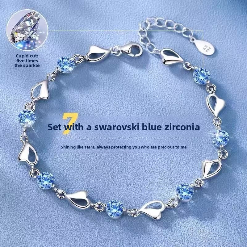 Sterling Silver Diamond Accent Bracelet